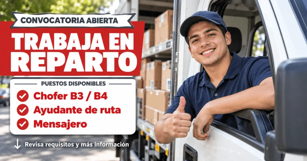 Empleos para conductores y repartidores